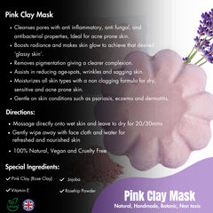 Sensitive Pink Clay Facial Mask